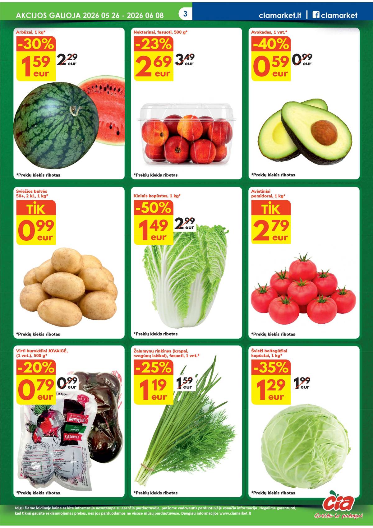 Čia Market - ČIA MARKET akcijų leidinys Nr. 11 (86) 3 puslapis