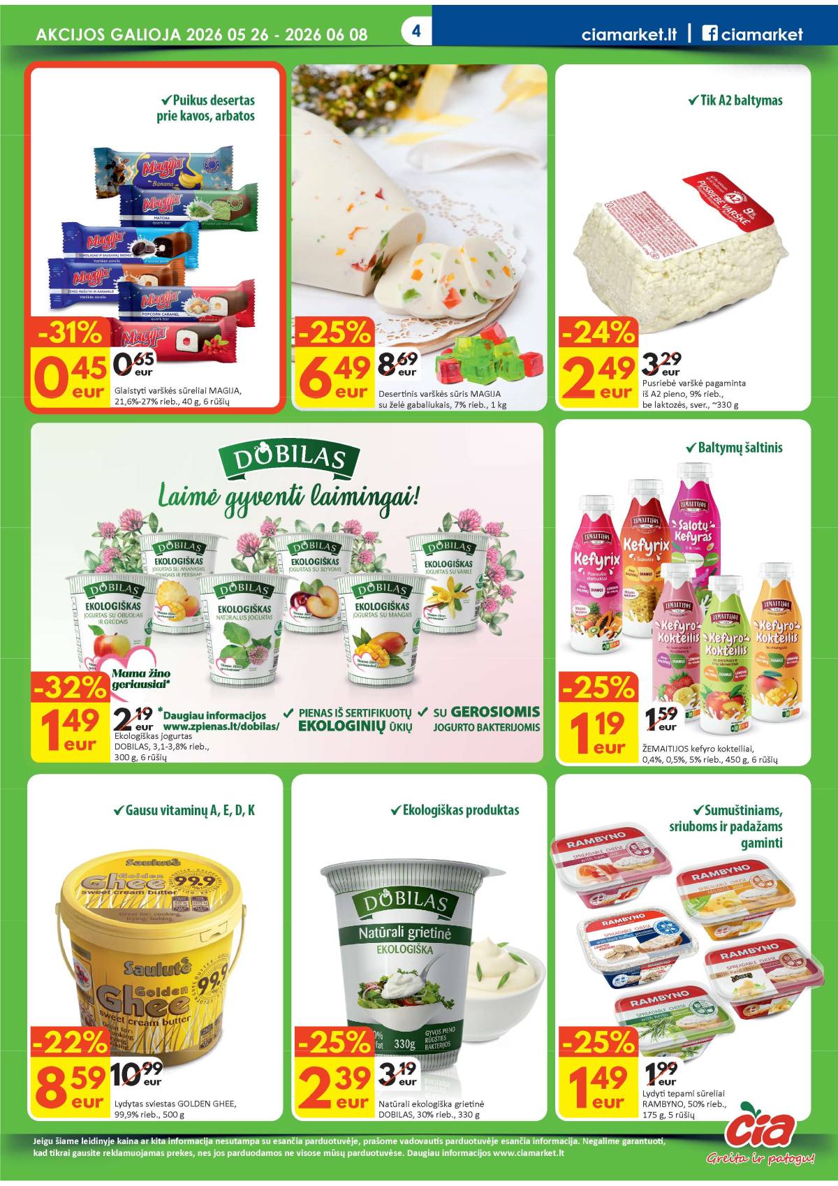 Čia Market - ČIA MARKET akcijų leidinys Nr. 11 (86) 4 puslapis