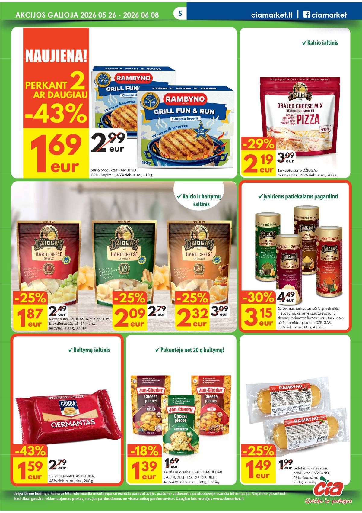 Čia Market - ČIA MARKET akcijų leidinys Nr. 11 (86) 5 puslapis