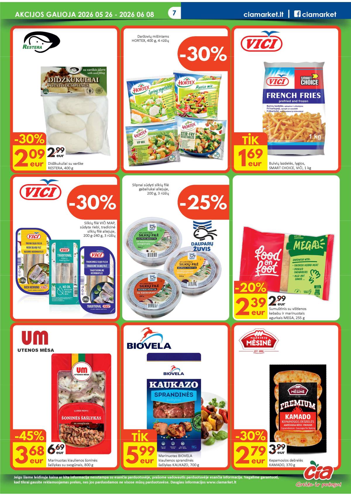 Čia Market - ČIA MARKET akcijų leidinys Nr. 11 (86) 7 puslapis