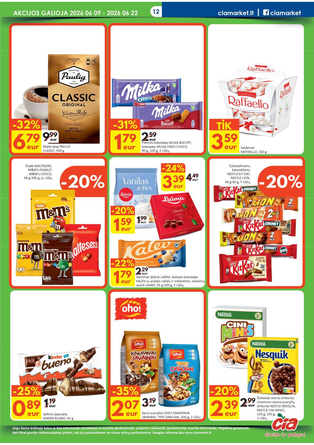 Čia Market - ČIA MARKET akcijų leidinys Nr. 12 (87) 12 puslapis