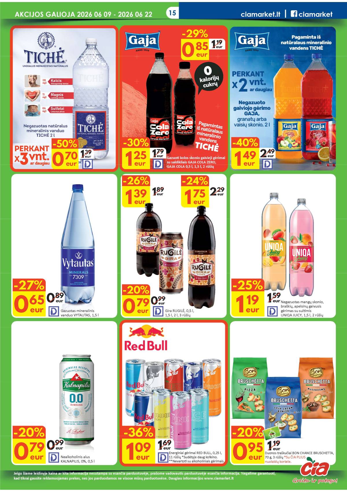 Čia Market - ČIA MARKET akcijų leidinys Nr. 12 (87) 15 puslapis