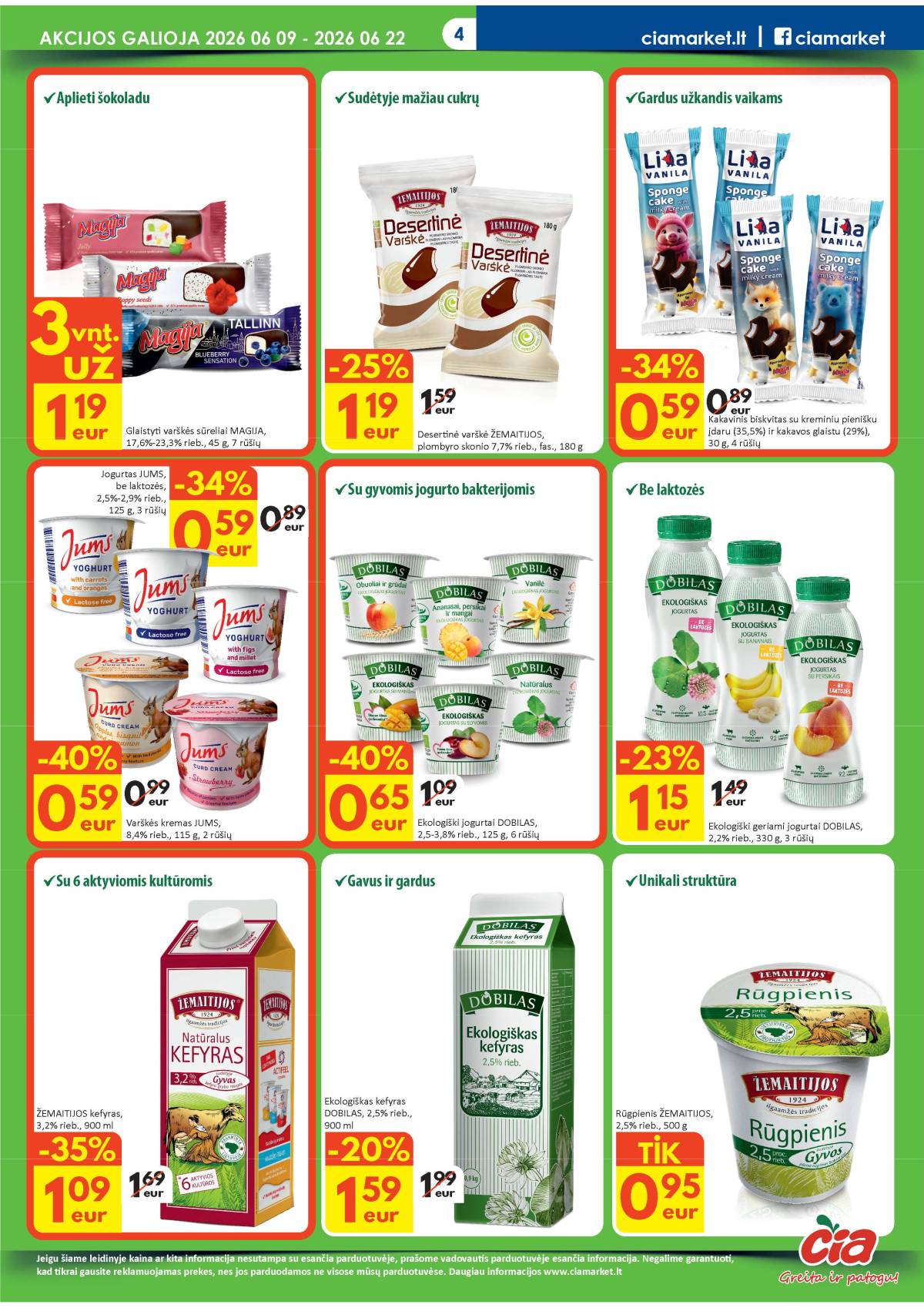 Čia Market - ČIA MARKET akcijų leidinys Nr. 12 (87) 4 puslapis