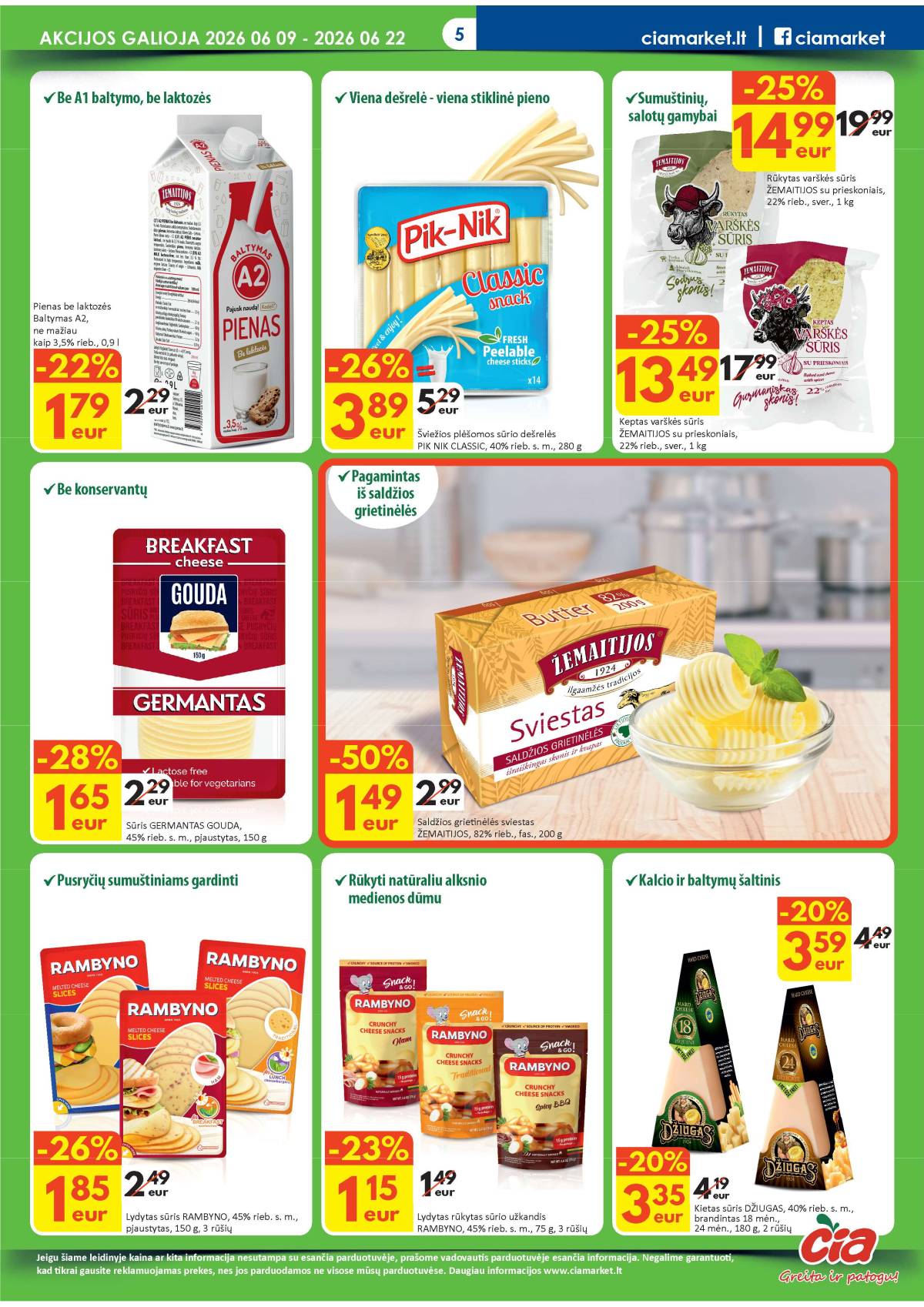 Čia Market - ČIA MARKET akcijų leidinys Nr. 12 (87) 5 puslapis