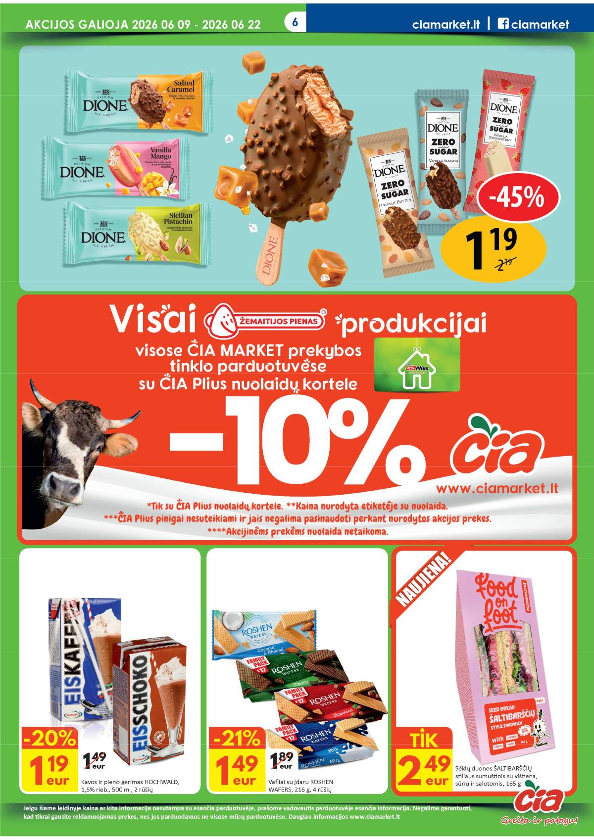 Čia Market - ČIA MARKET akcijų leidinys Nr. 12 (87) 6 puslapis