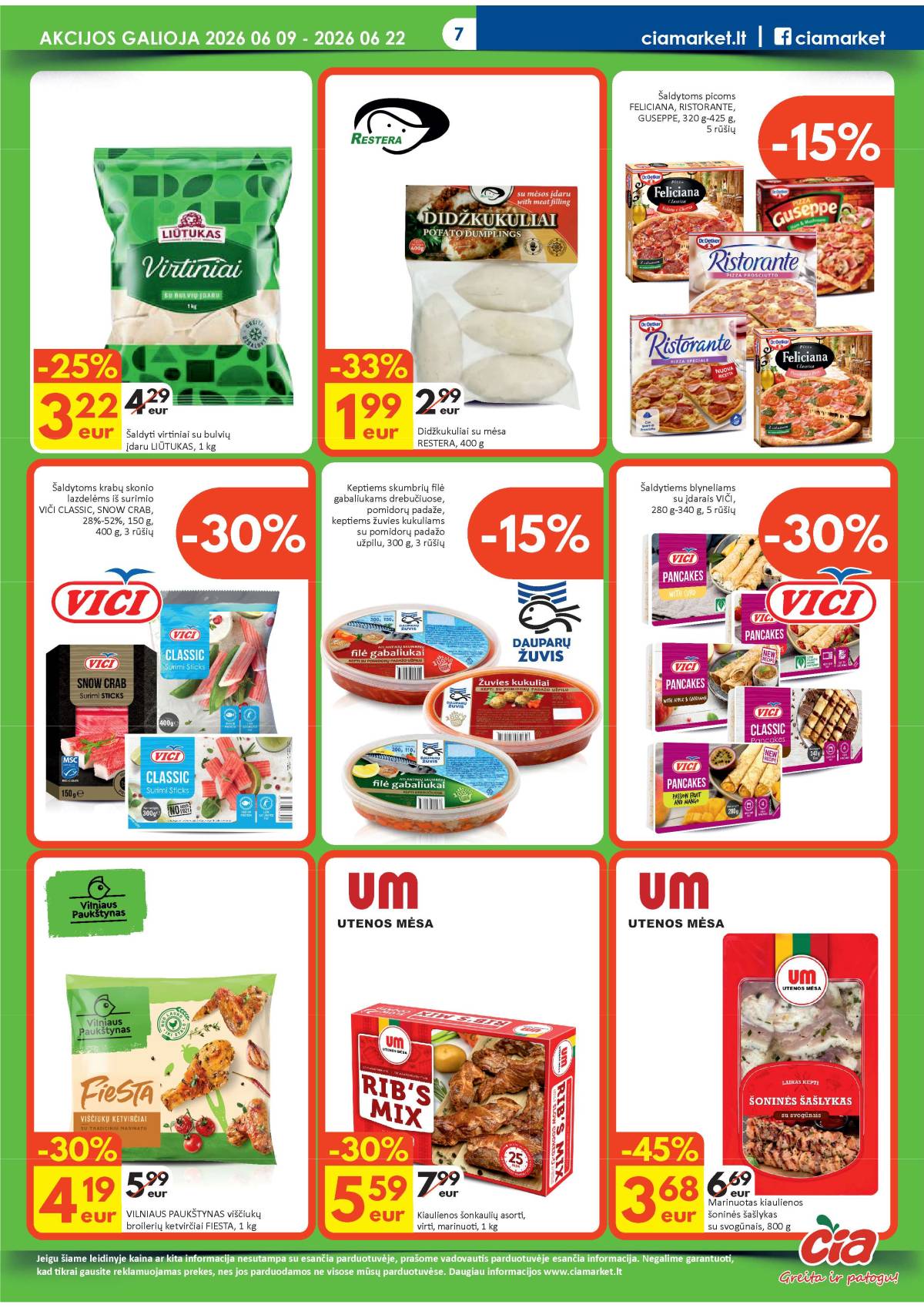 Čia Market - ČIA MARKET akcijų leidinys Nr. 12 (87) 7 puslapis