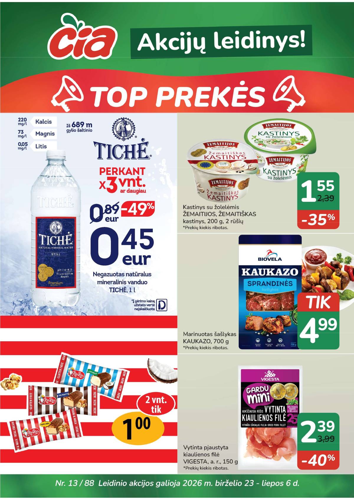 Čia Market - ČIA MARKET akcijų leidinys Nr. 13 (88) 1 puslapis