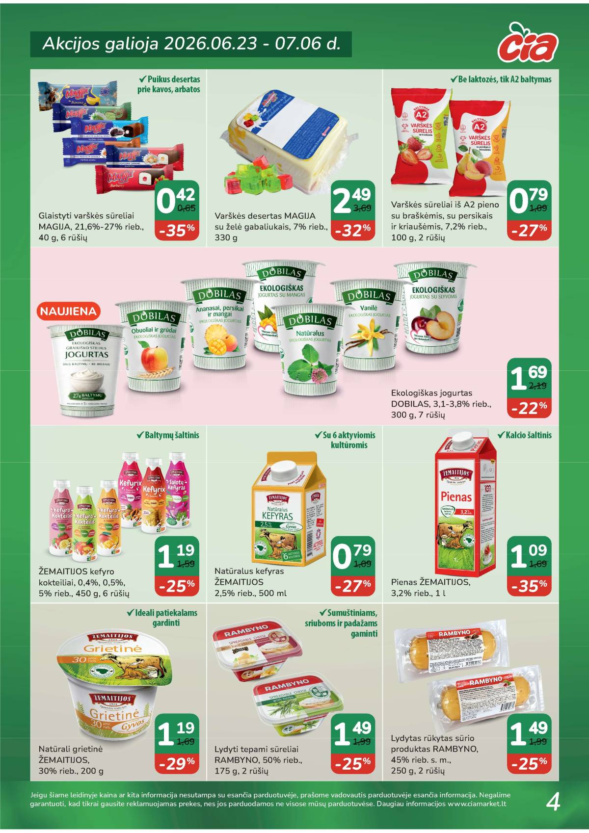 Čia Market - ČIA MARKET akcijų leidinys Nr. 13 (88) 4 puslapis