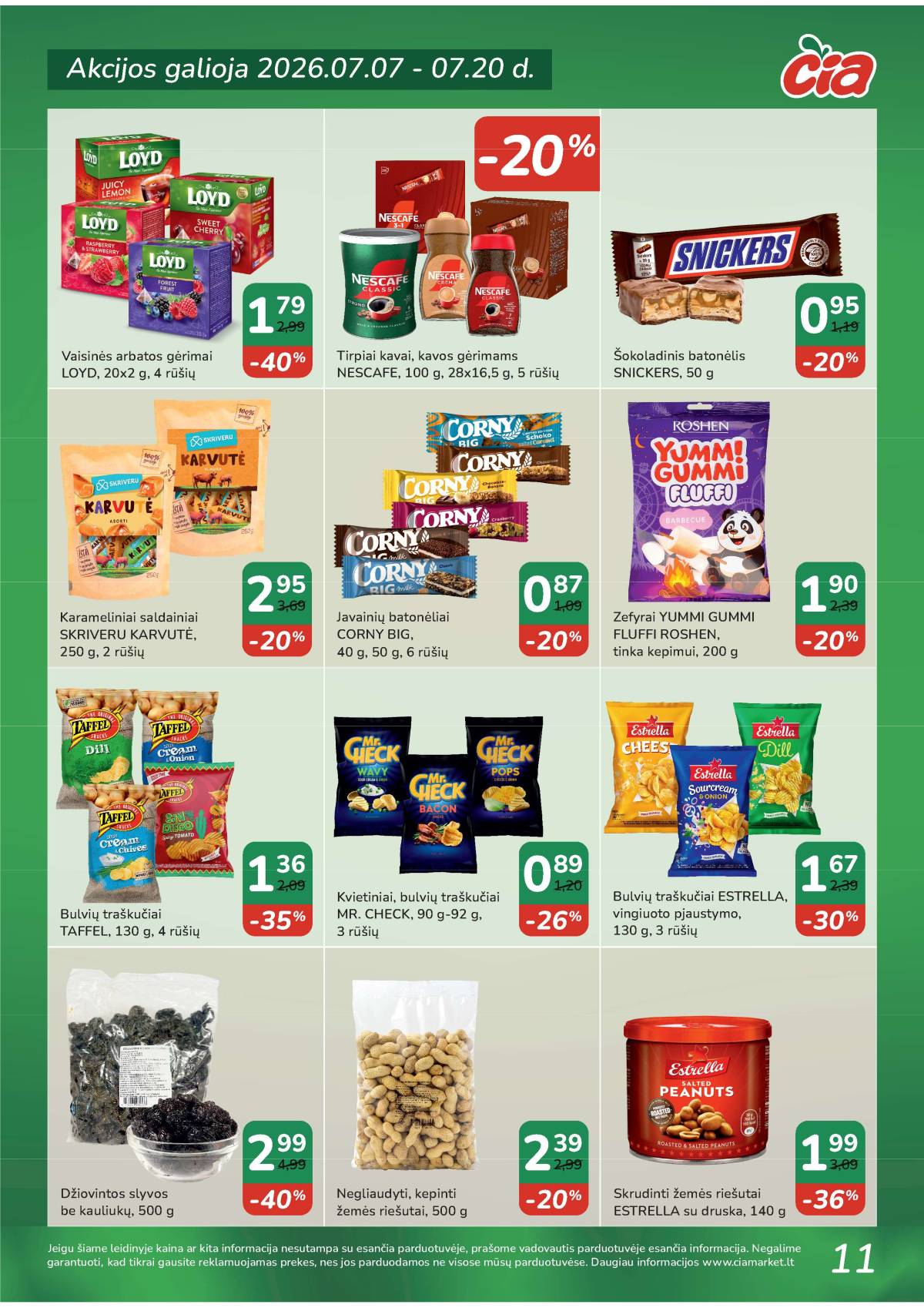 Čia Market - ČIA MARKET akcijų leidinys Nr. 14 (89) 11 puslapis