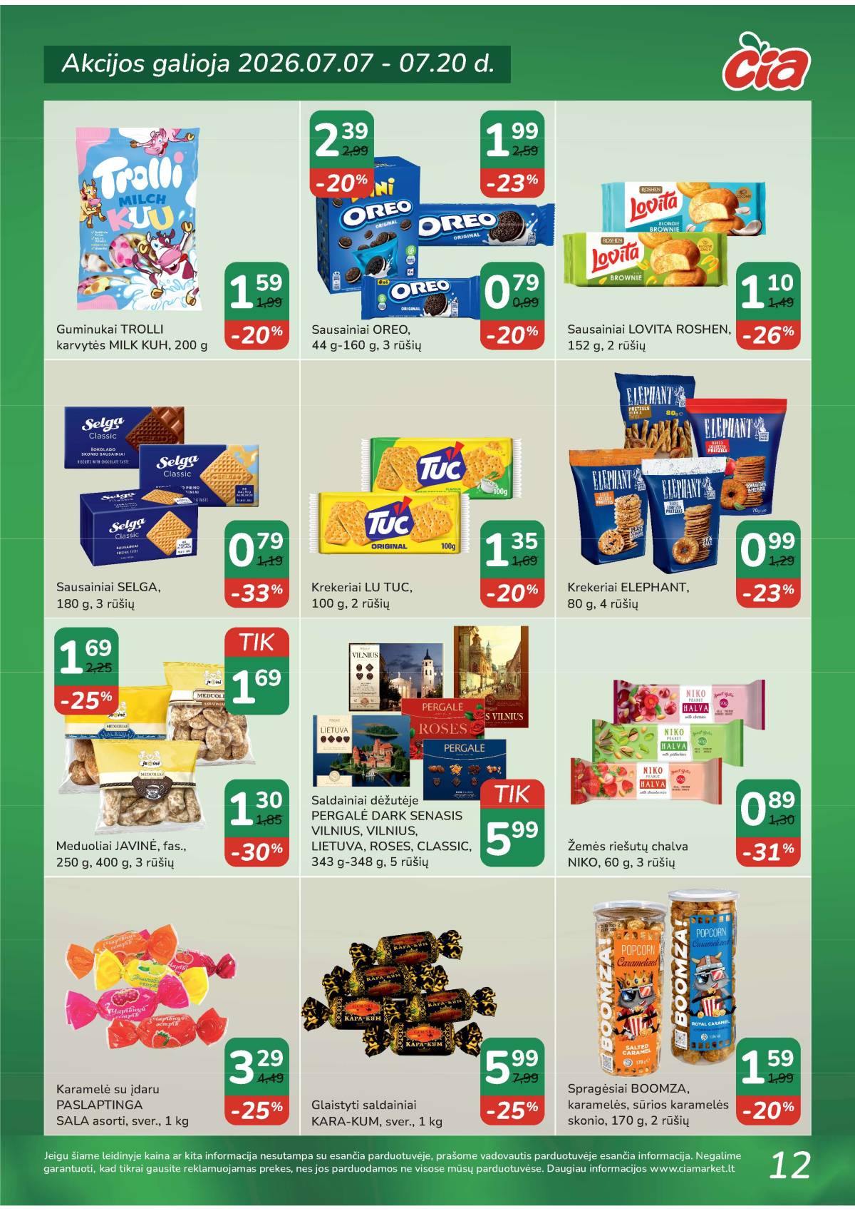Čia Market - ČIA MARKET akcijų leidinys Nr. 14 (89) 12 puslapis
