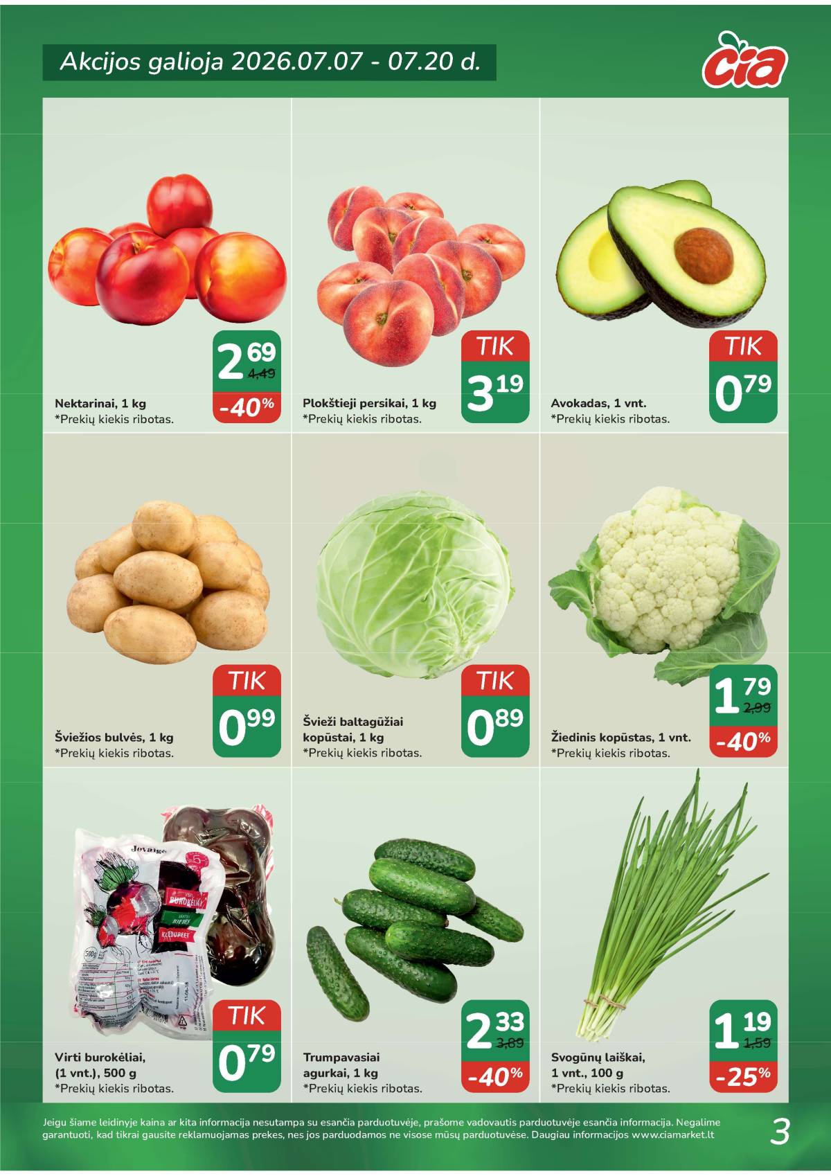 Čia Market - ČIA MARKET akcijų leidinys Nr. 14 (89) 3 puslapis
