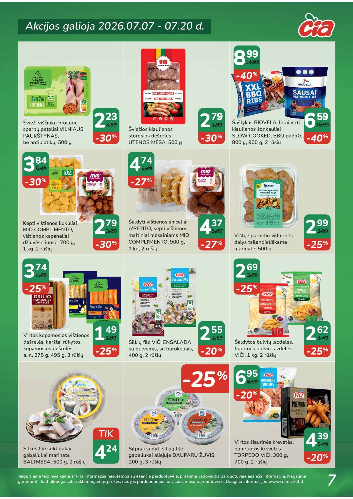 Čia Market - ČIA MARKET akcijų leidinys Nr. 14 (89) 7 puslapis