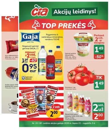 Čia Market - ČIA MARKET akcijų leidinys Nr. 15 (90) 2026-07-21 – 2026-08-03