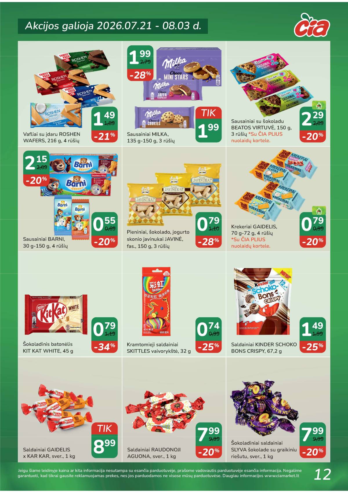 Čia Market - ČIA MARKET akcijų leidinys Nr. 15 (90) 12 puslapis