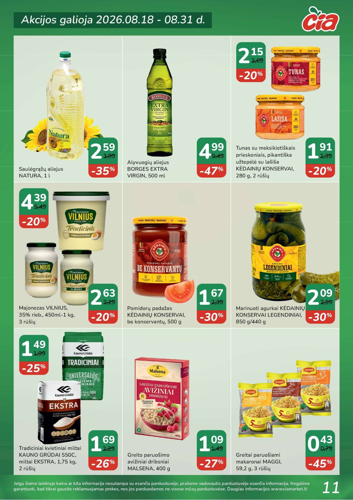 Čia Market - ČIA MARKET akcijų leidinys Nr. 17 (92) 11 puslapis