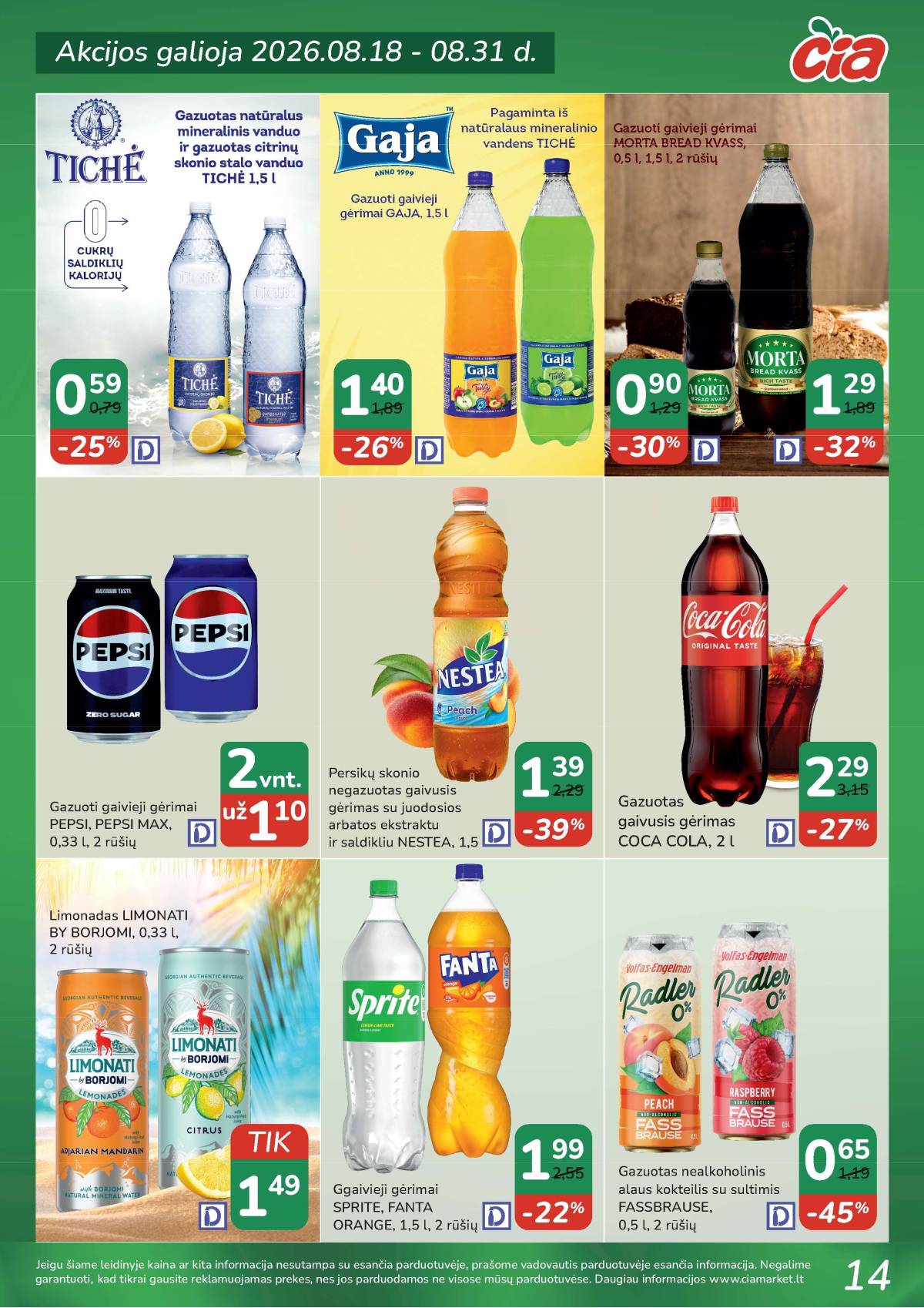 Čia Market - ČIA MARKET akcijų leidinys Nr. 17 (92) 14 puslapis