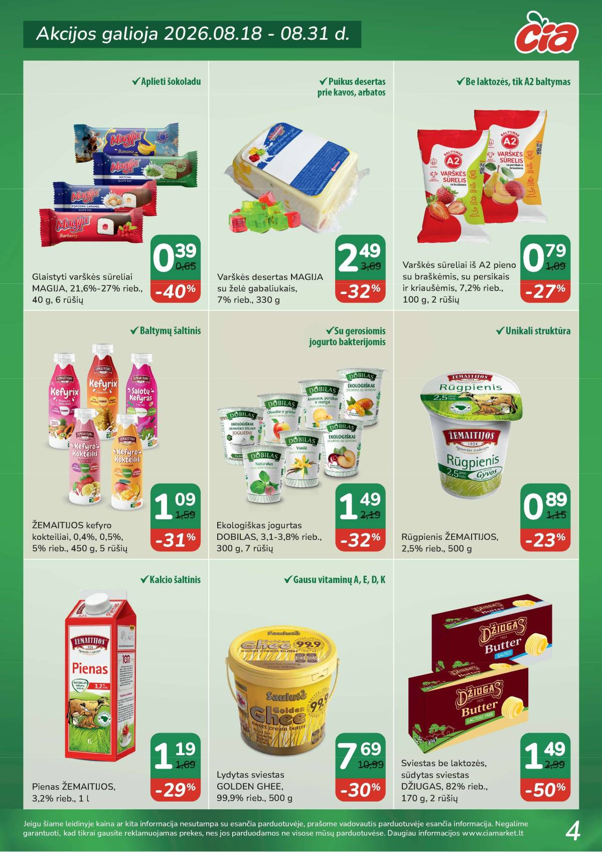 Čia Market - ČIA MARKET akcijų leidinys Nr. 17 (92) 4 puslapis