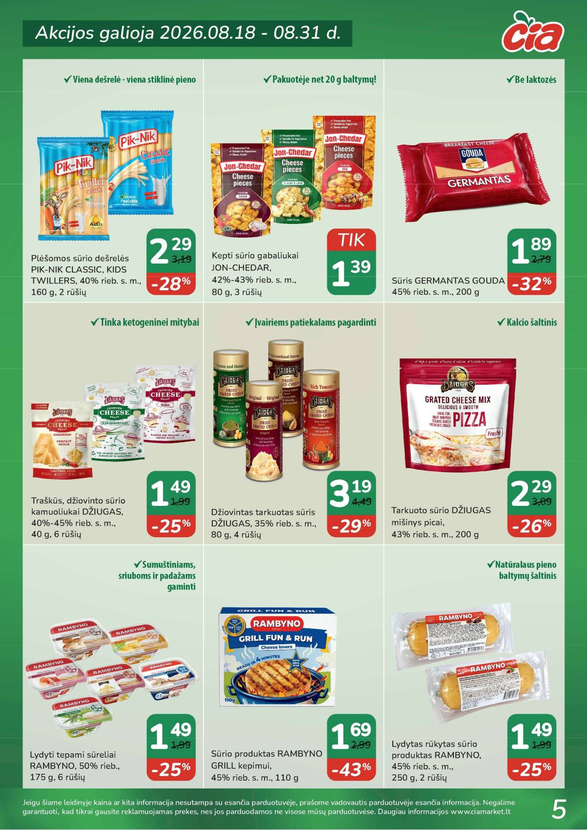 Čia Market - ČIA MARKET akcijų leidinys Nr. 17 (92) 5 puslapis