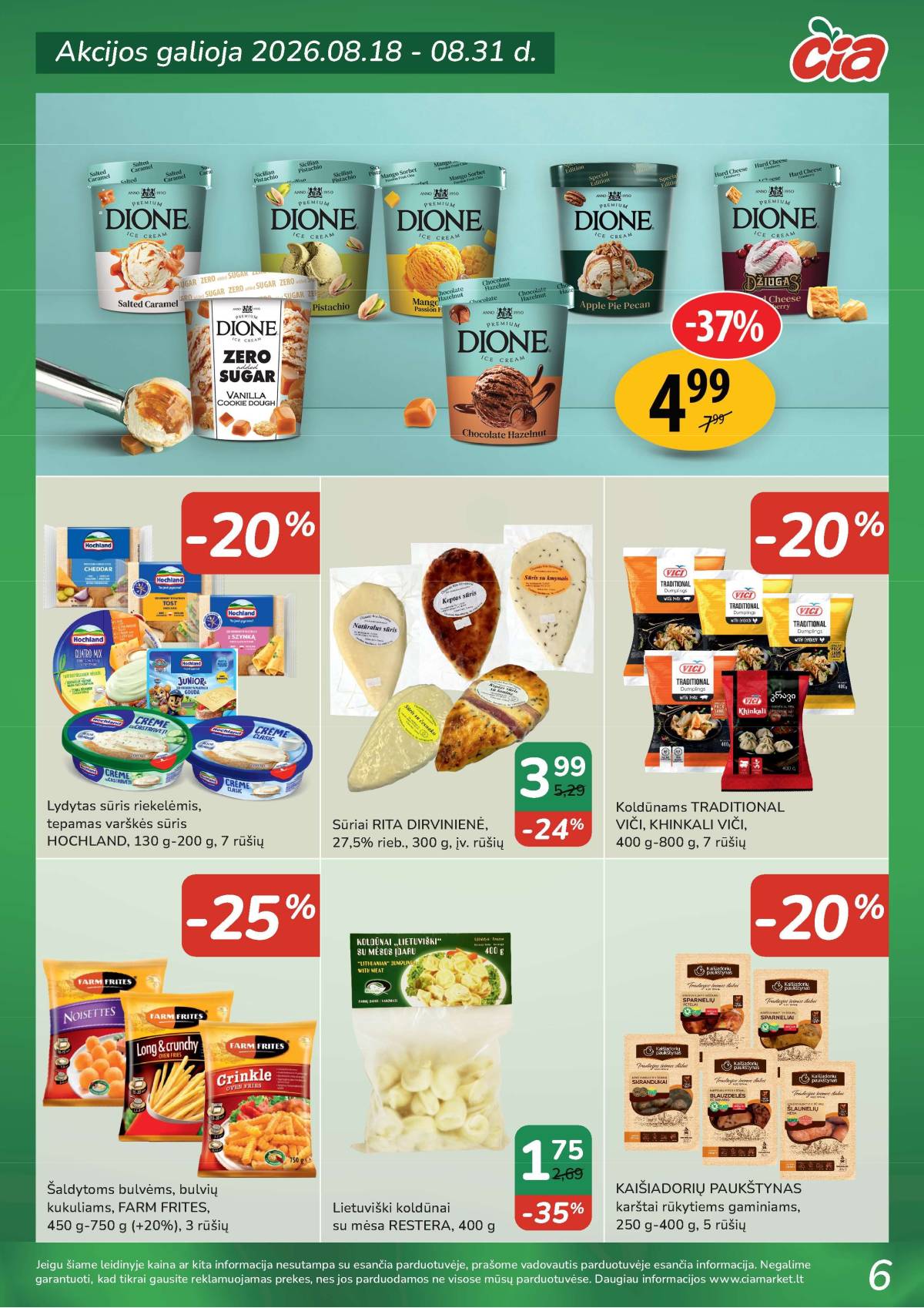 Čia Market - ČIA MARKET akcijų leidinys Nr. 17 (92) 6 puslapis