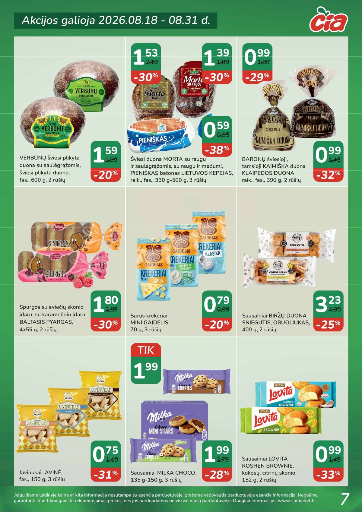 Čia Market - ČIA MARKET akcijų leidinys Nr. 17 (92) 7 puslapis