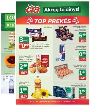 Čia Market - ČIA MARKET akcijų leidinys Nr. 18 (93) 2026-09-01 – 2026-09-14