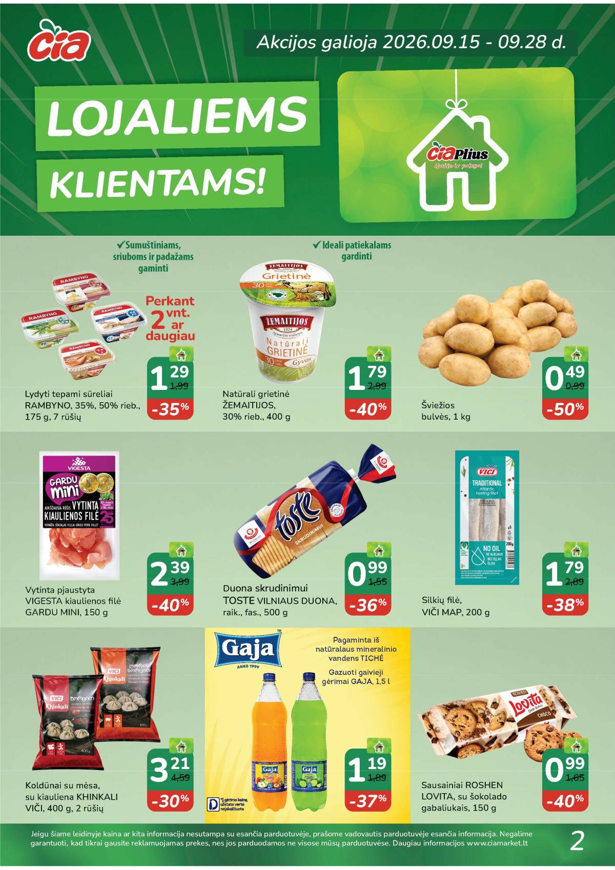 Čia Market - ČIA MARKET akcijų leidinys Nr. 19 (94) 2 puslapis