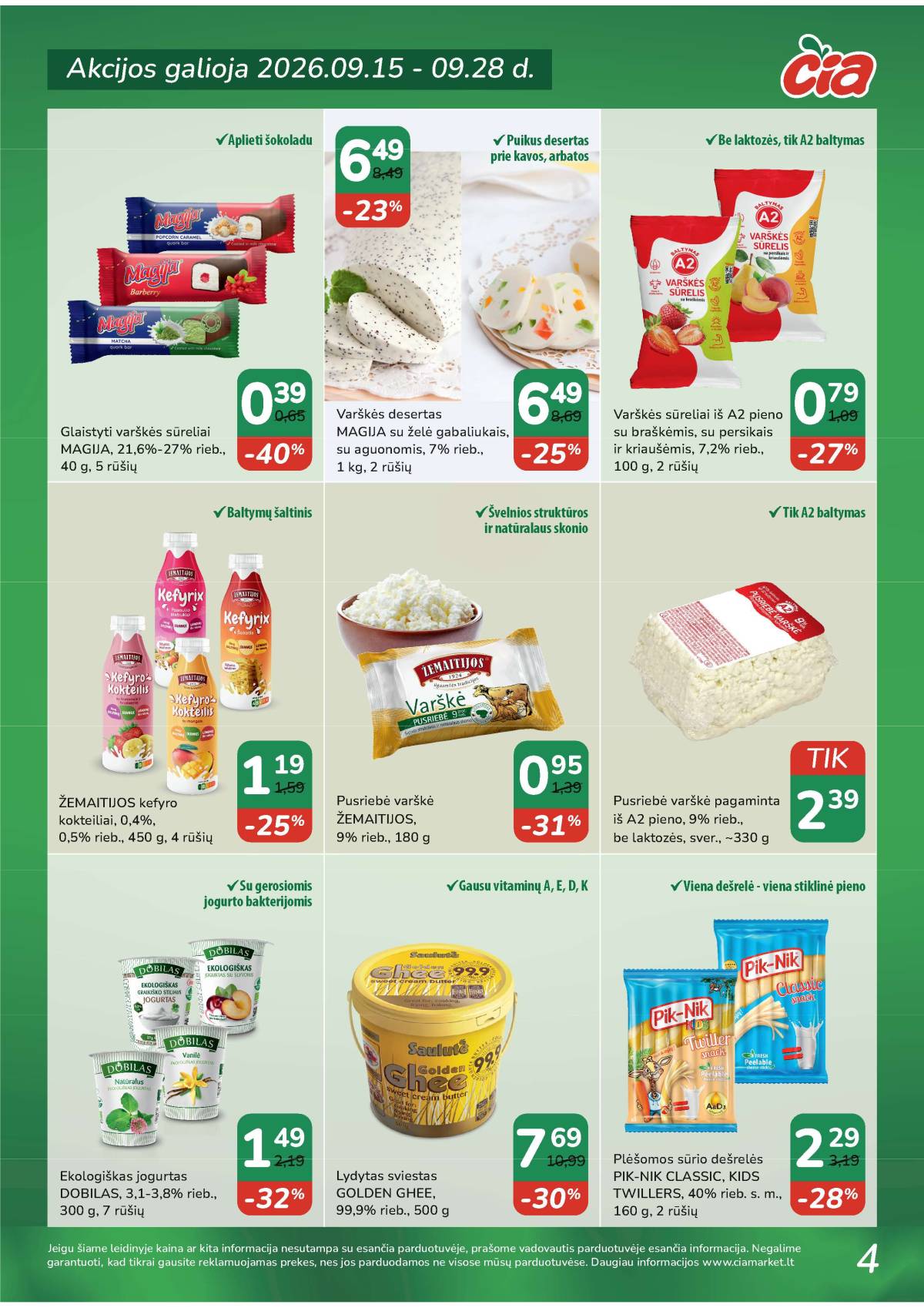 Čia Market - ČIA MARKET akcijų leidinys Nr. 19 (94) 4 puslapis