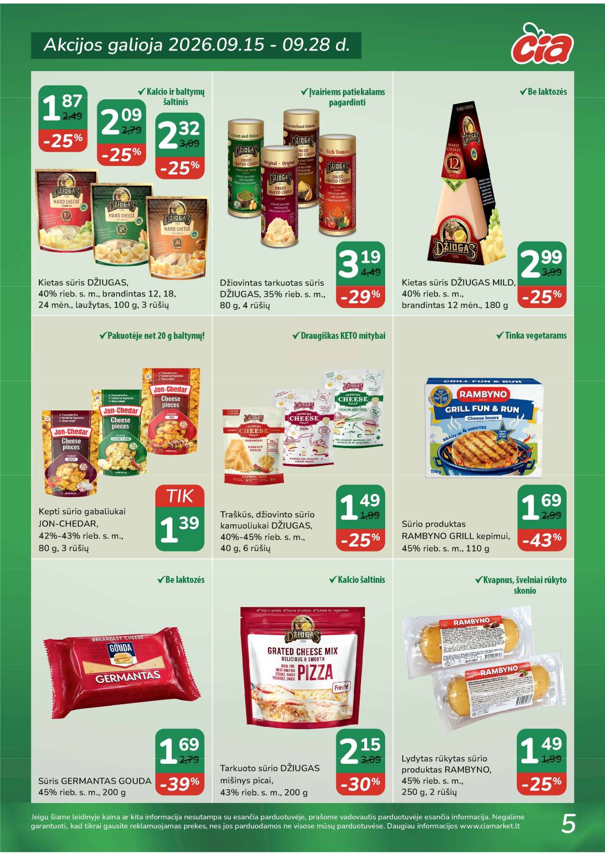Čia Market - ČIA MARKET akcijų leidinys Nr. 19 (94) 5 puslapis