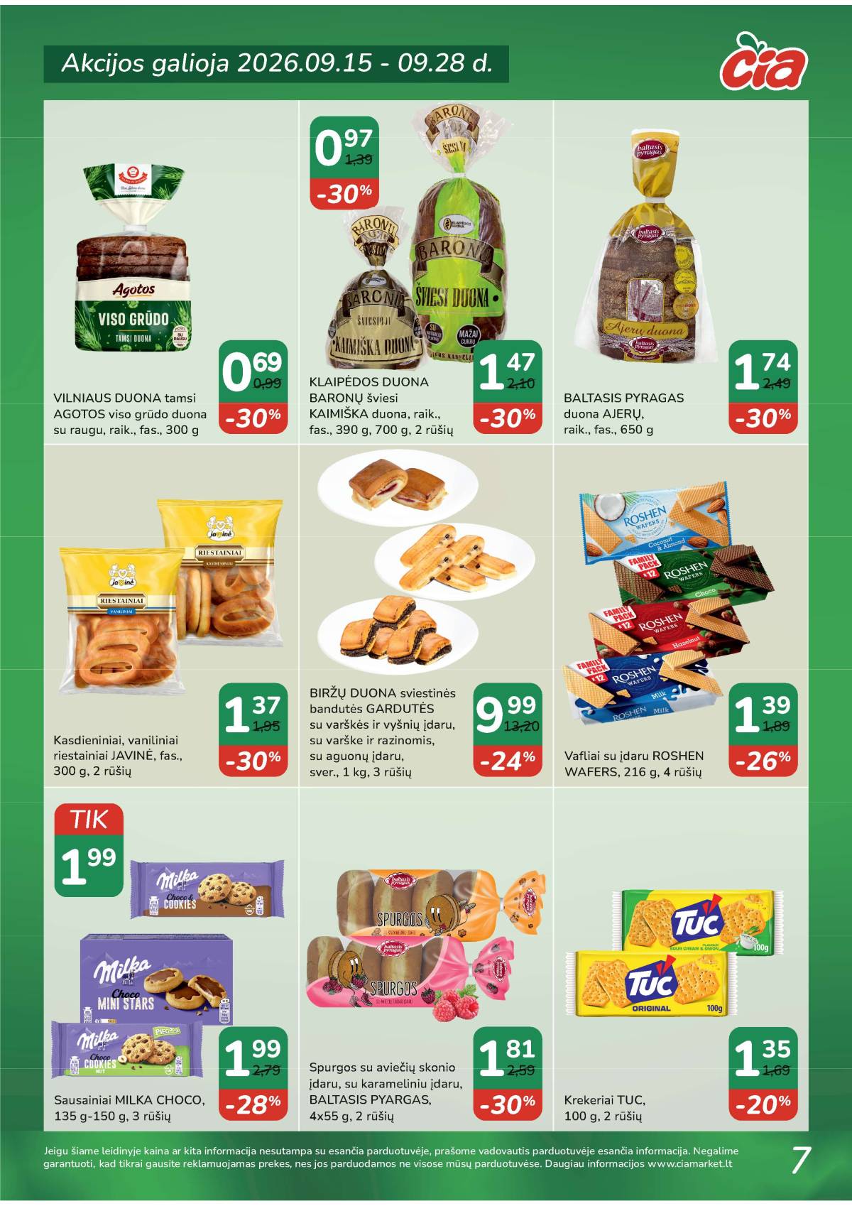 Čia Market - ČIA MARKET akcijų leidinys Nr. 19 (94) 7 puslapis