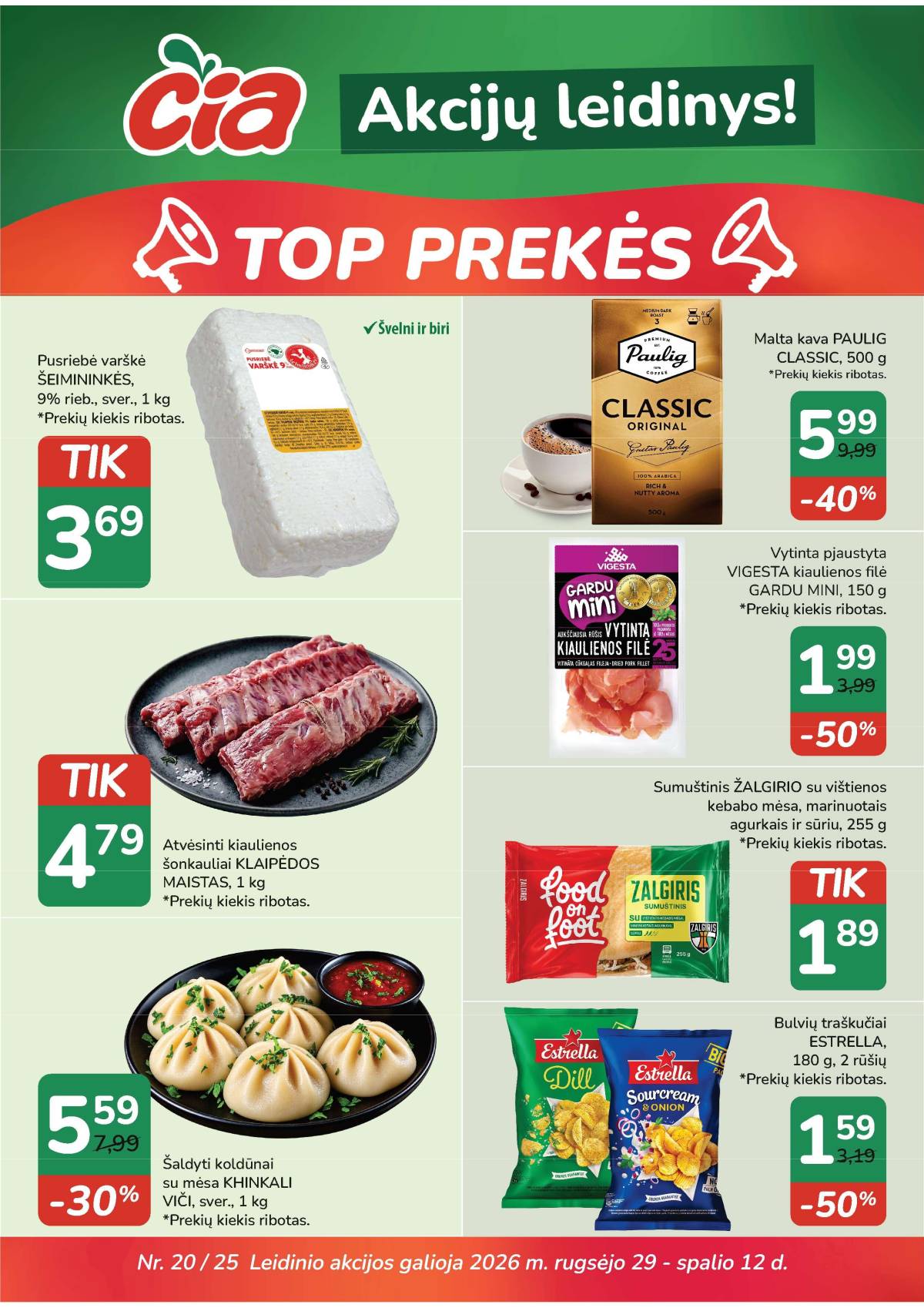 Čia Market - ČIA MARKET akcijų leidinys Nr. 20 (95) 1 puslapis