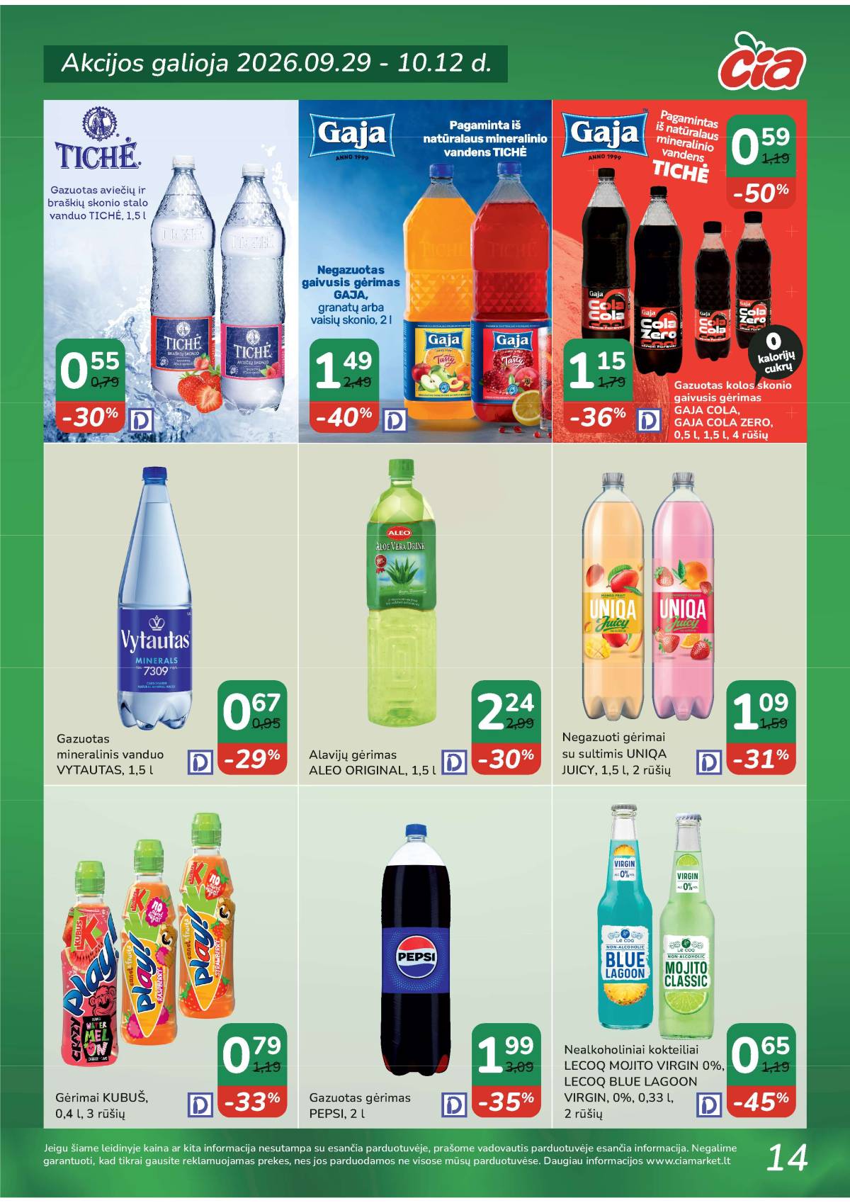 Čia Market - ČIA MARKET akcijų leidinys Nr. 20 (95) 14 puslapis