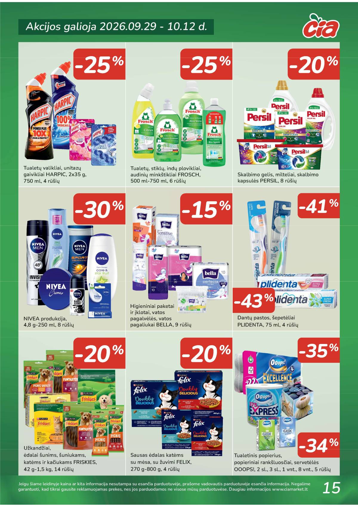 Čia Market - ČIA MARKET akcijų leidinys Nr. 20 (95) 15 puslapis