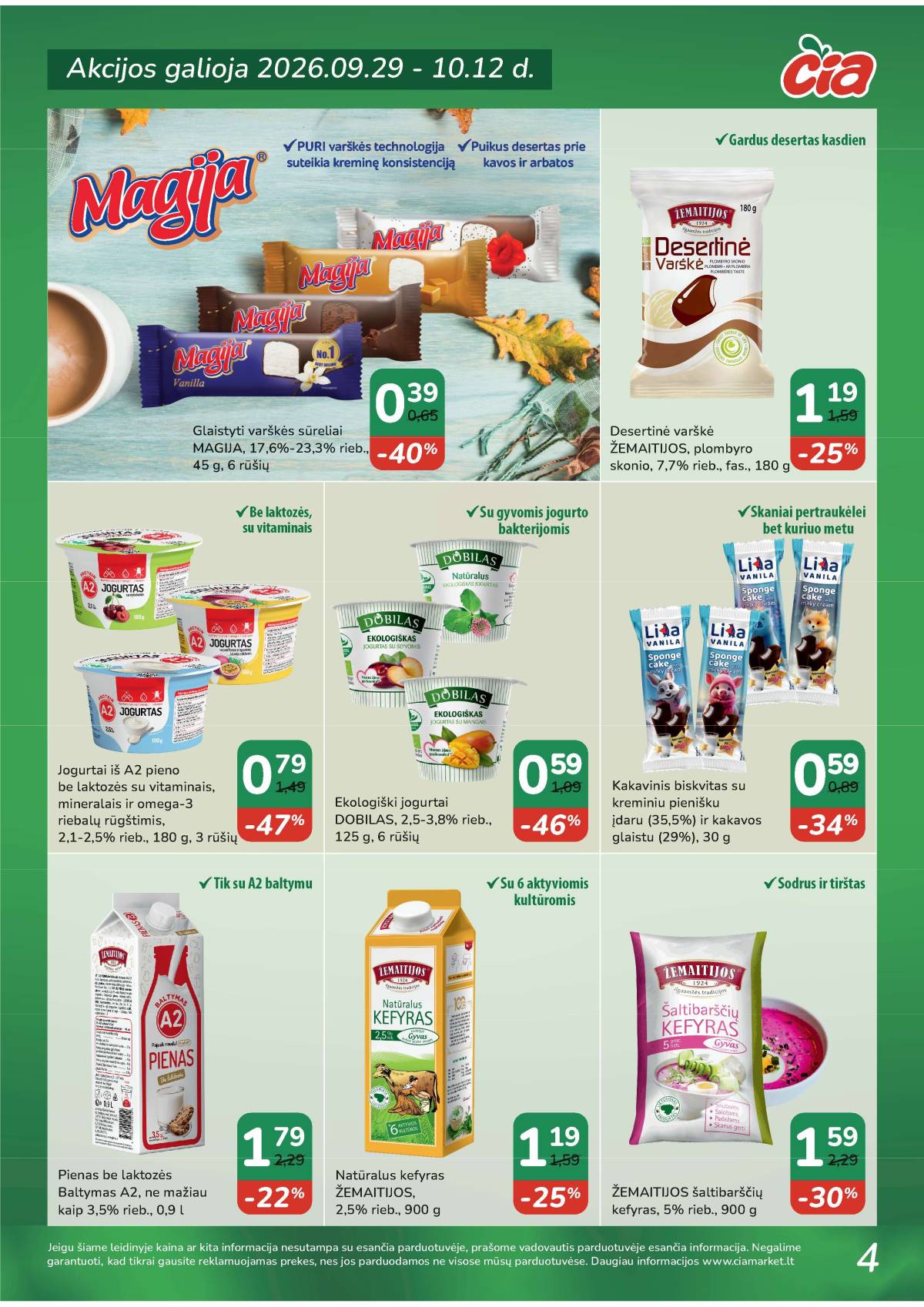Čia Market - ČIA MARKET akcijų leidinys Nr. 20 (95) 4 puslapis