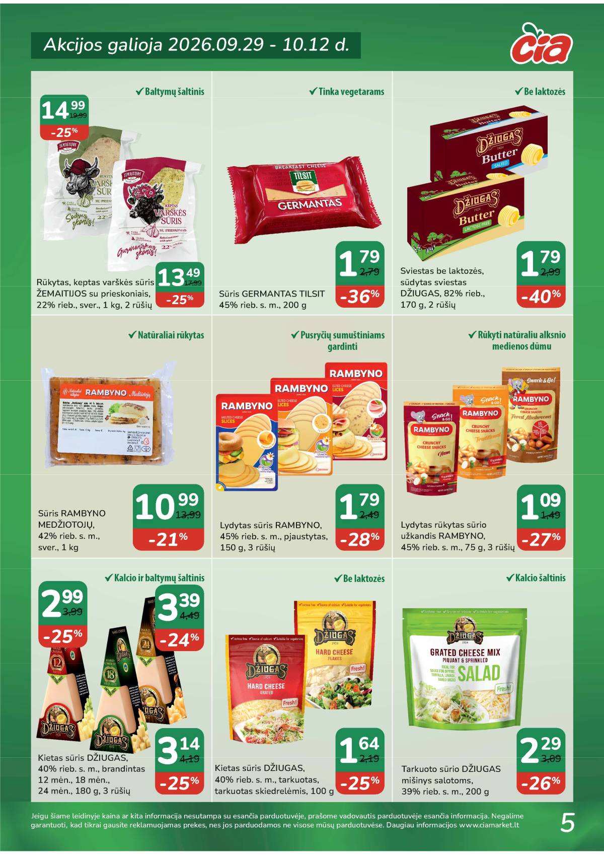 Čia Market - ČIA MARKET akcijų leidinys Nr. 20 (95) 5 puslapis
