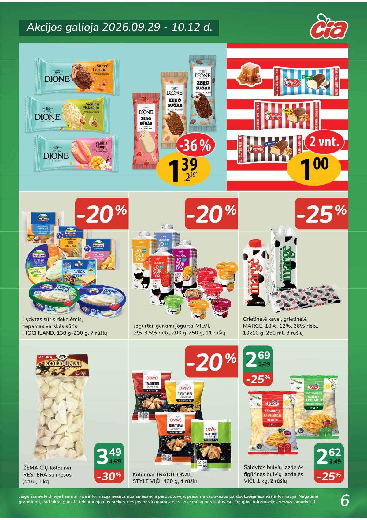 Čia Market - ČIA MARKET akcijų leidinys Nr. 20 (95) 6 puslapis