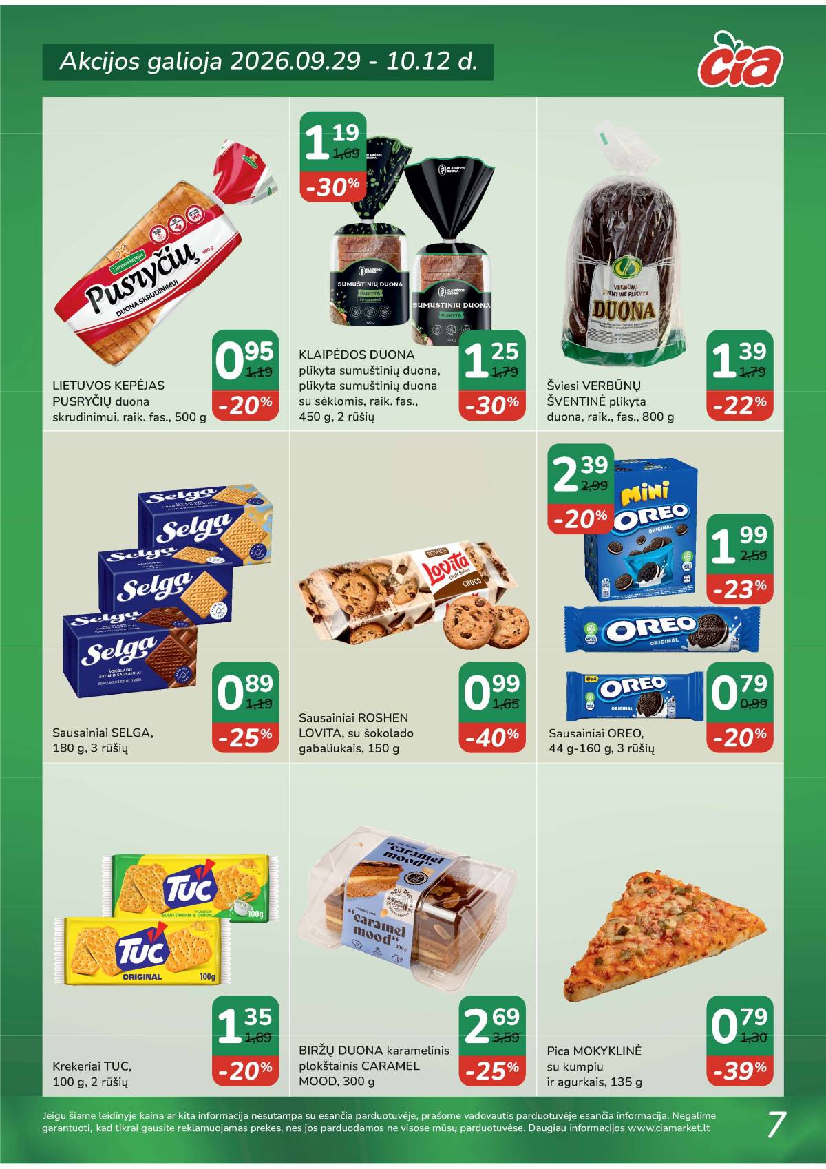 Čia Market - ČIA MARKET akcijų leidinys Nr. 20 (95) 7 puslapis