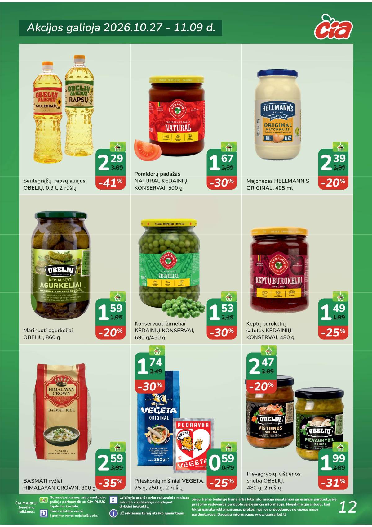 Čia Market - ČIA MARKET akcijų leidinys Nr. 22 (97) 12 puslapis