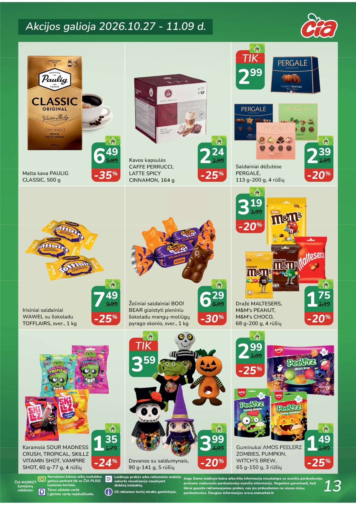Čia Market - ČIA MARKET akcijų leidinys Nr. 22 (97) 13 puslapis