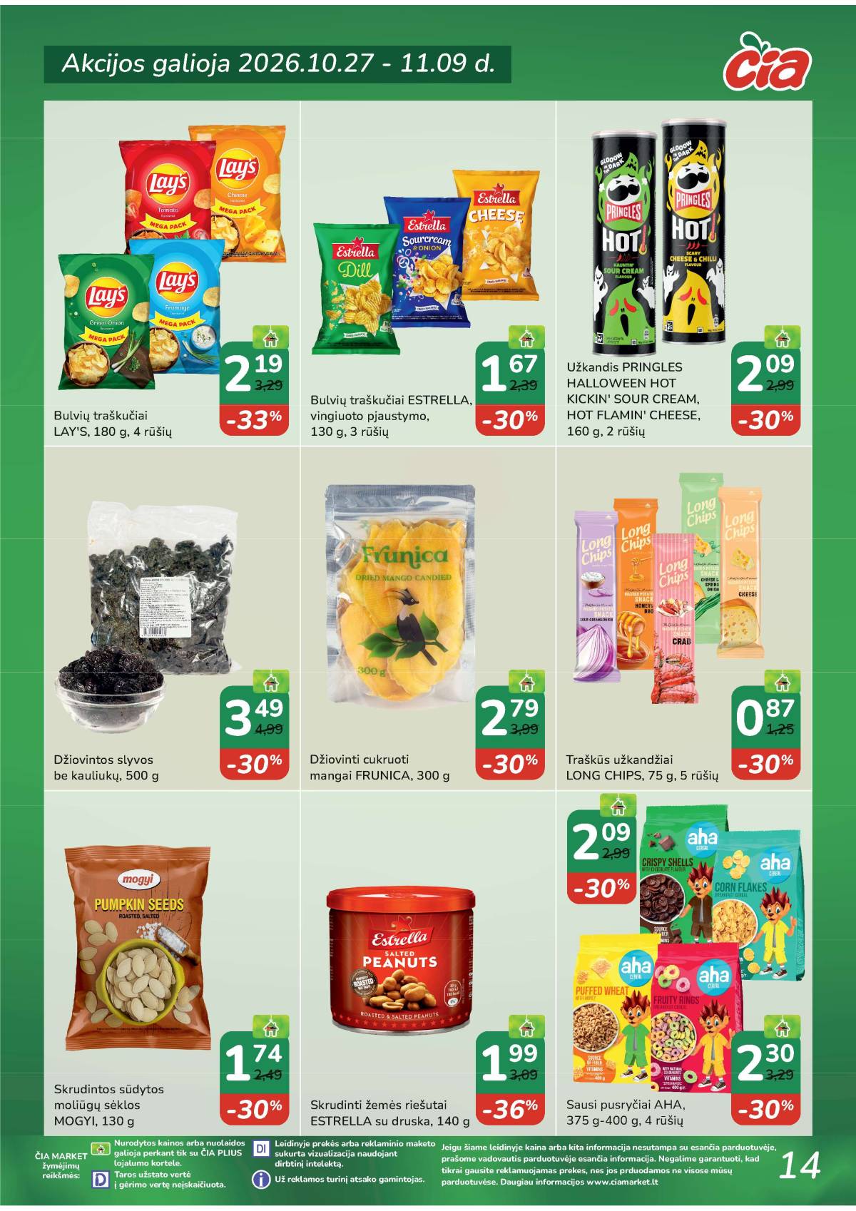 Čia Market - ČIA MARKET akcijų leidinys Nr. 22 (97) 14 puslapis