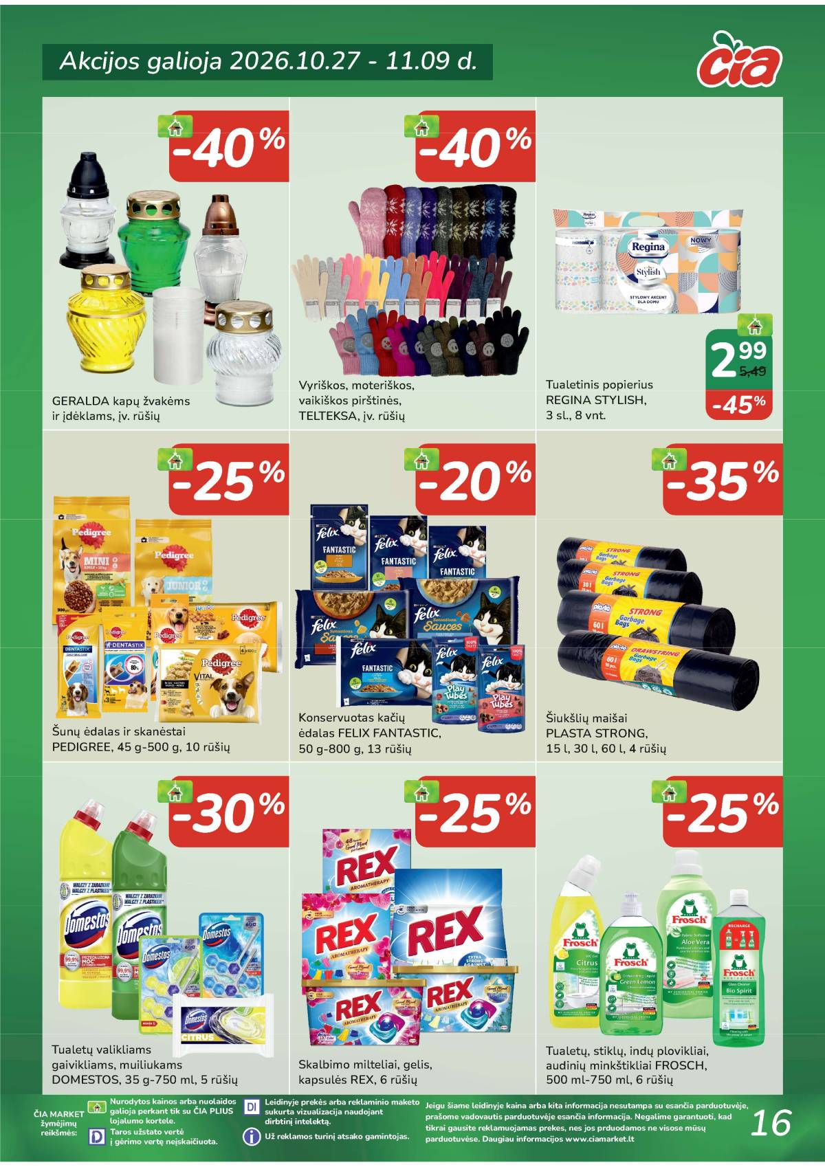 Čia Market - ČIA MARKET akcijų leidinys Nr. 22 (97) 16 puslapis