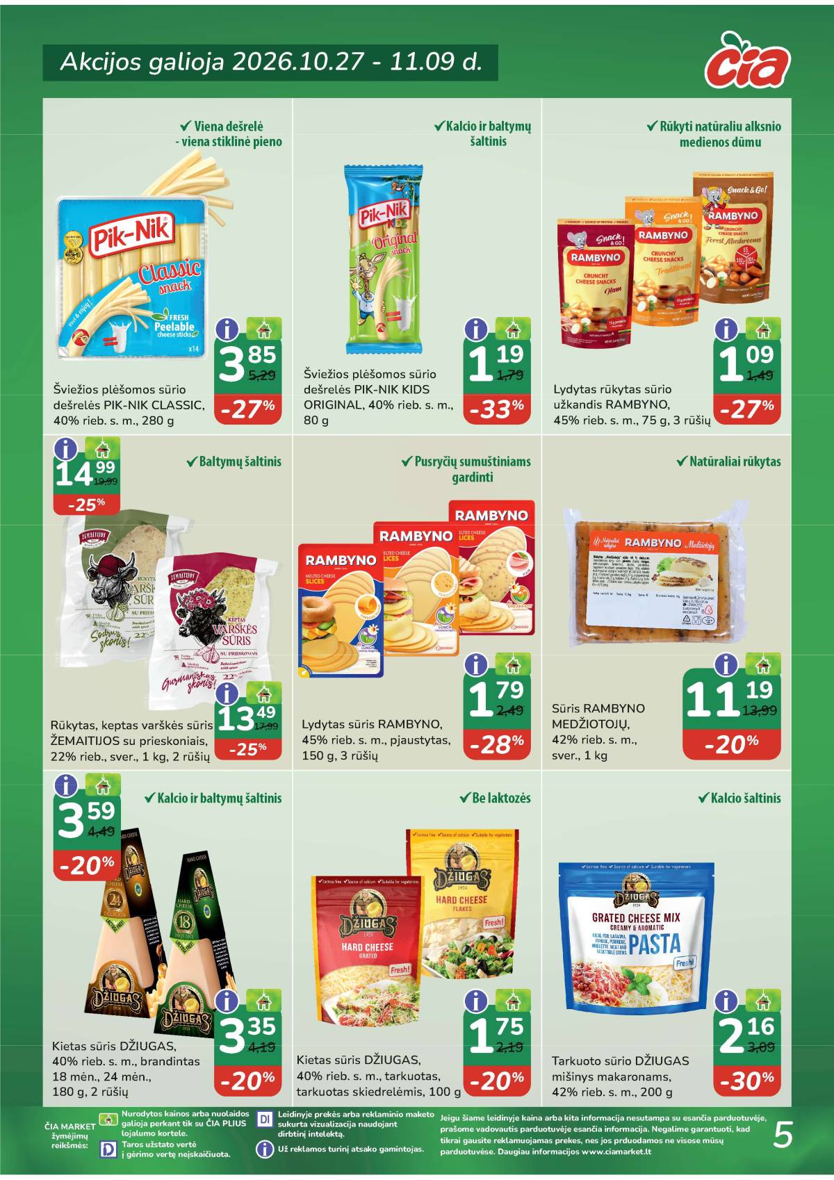 Čia Market - ČIA MARKET akcijų leidinys Nr. 22 (97) 5 puslapis