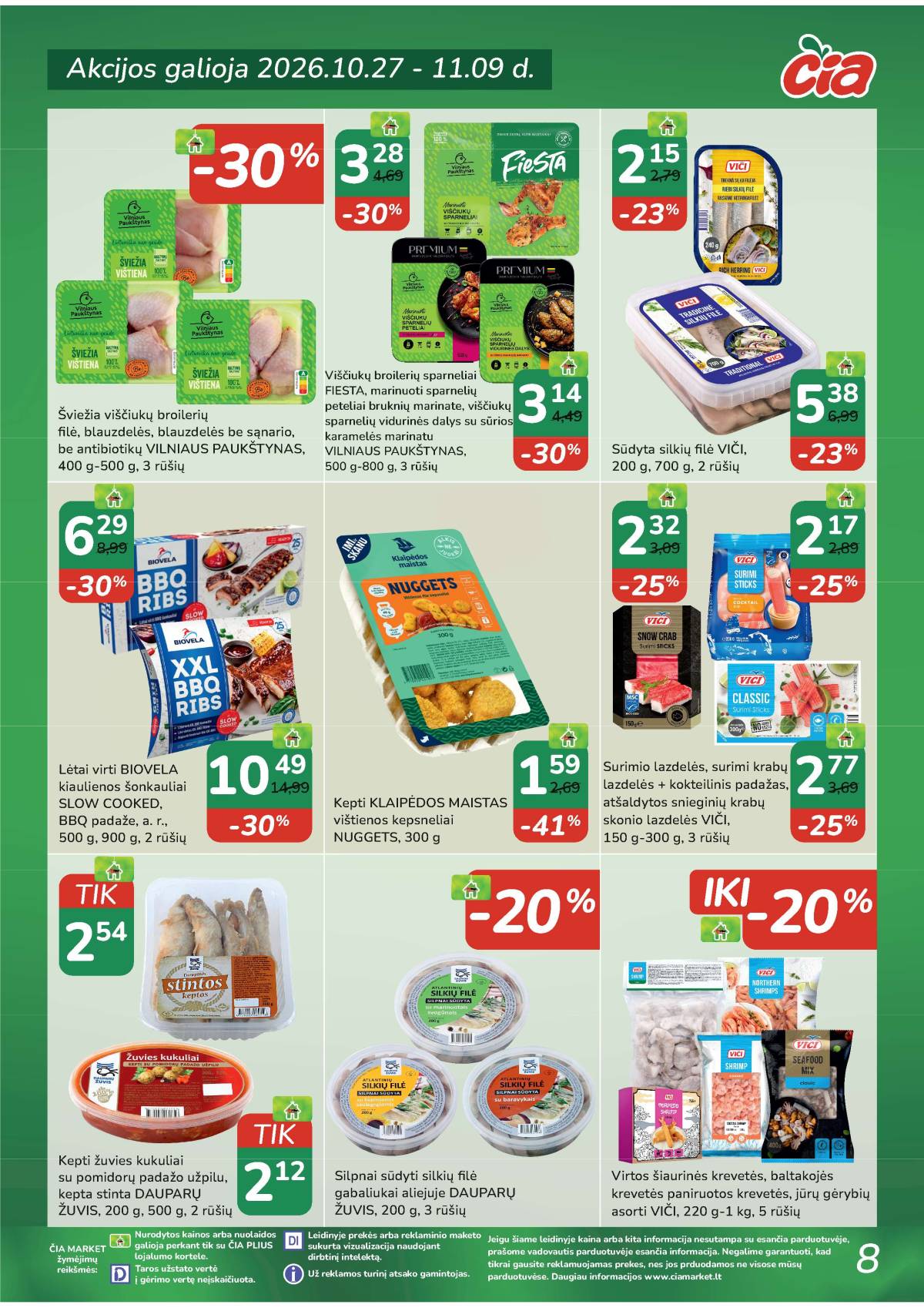 Čia Market - ČIA MARKET akcijų leidinys Nr. 22 (97) 8 puslapis