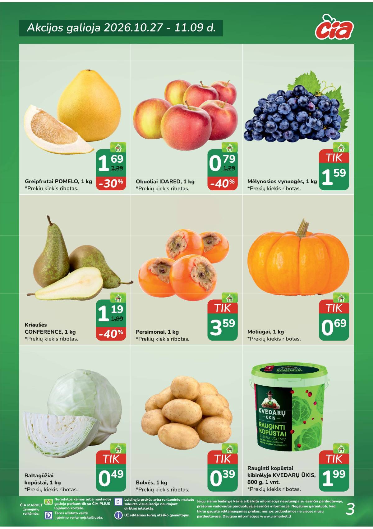 Čia Market - ČIA MARKET akcijų leidinys Nr. 22 (97) 3 puslapis