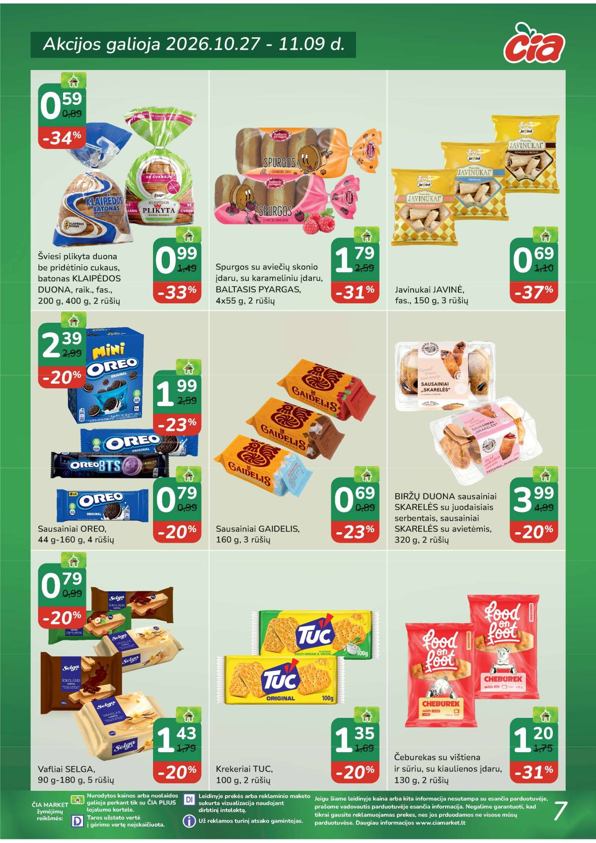 Čia Market - ČIA MARKET akcijų leidinys Nr. 22 (97) 7 puslapis