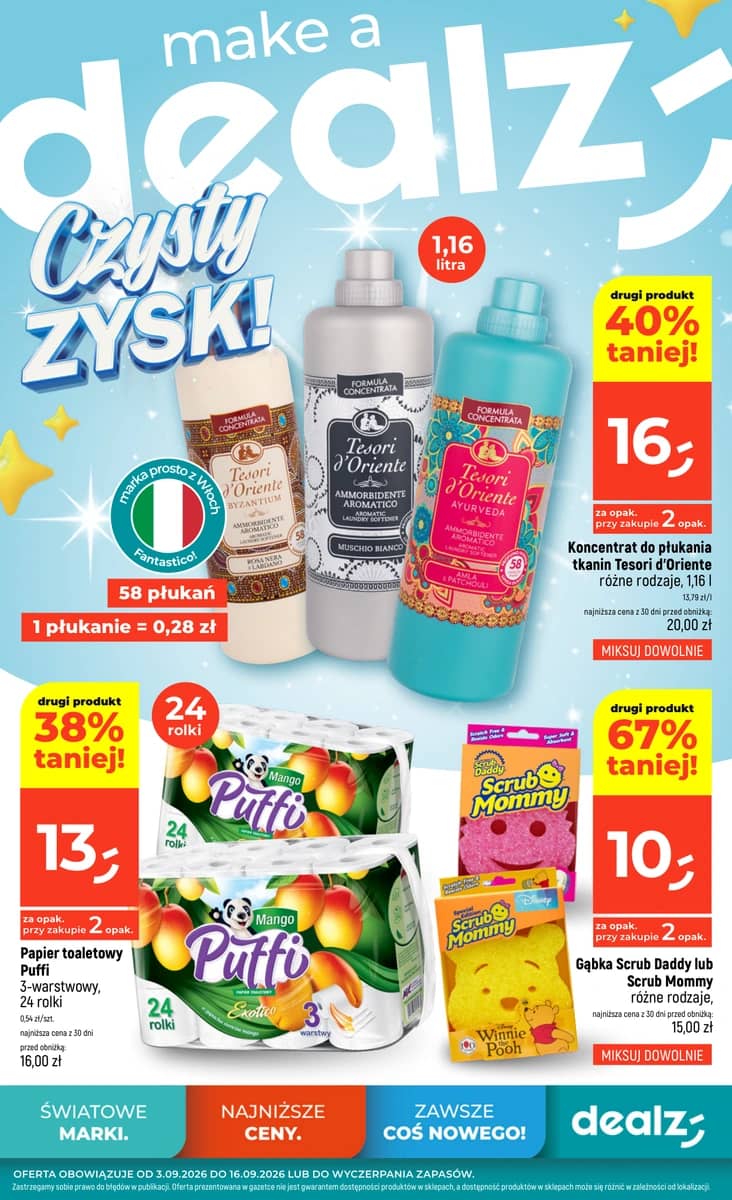 Dealz - Dealz "czysty ZYSK" akcijų leidinys 1 puslapis