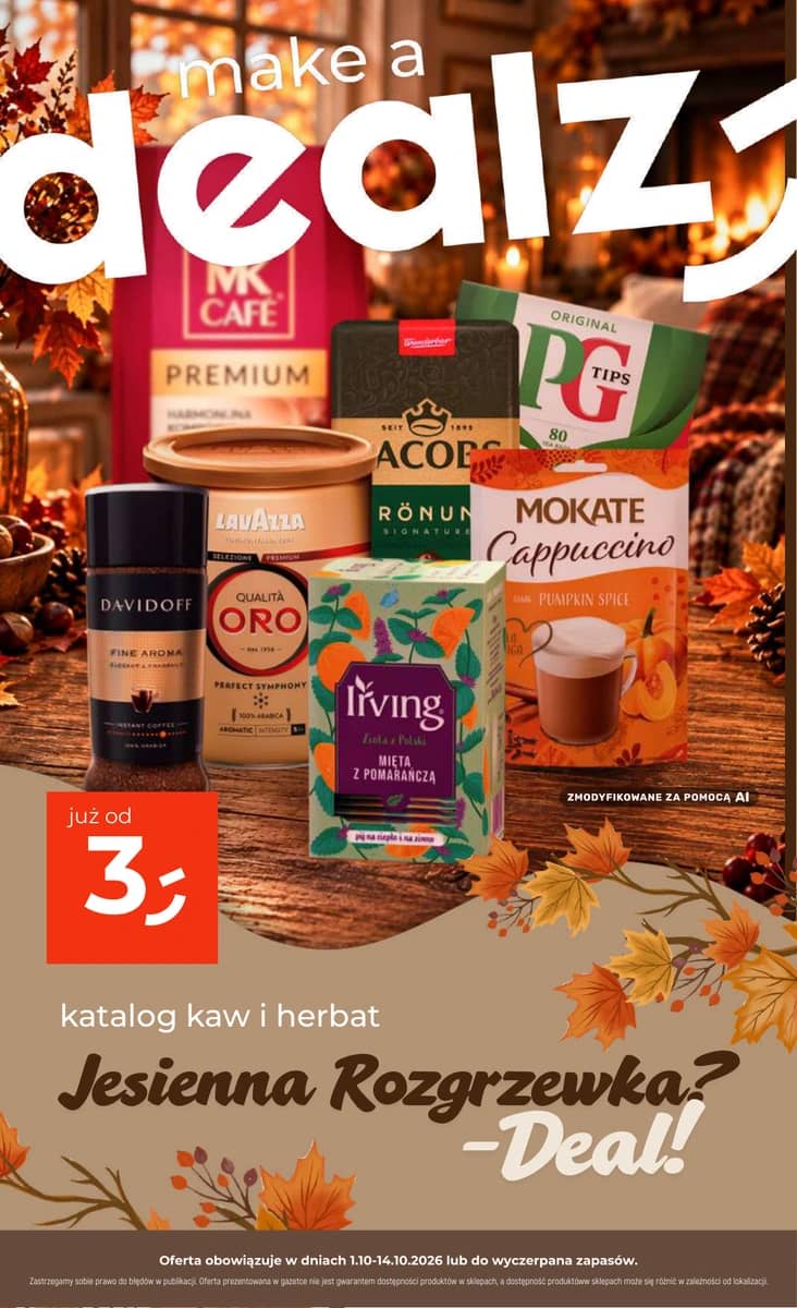 Dealz - Dealz "Katalog kaw i herbat" akcijų leidinys 1 puslapis