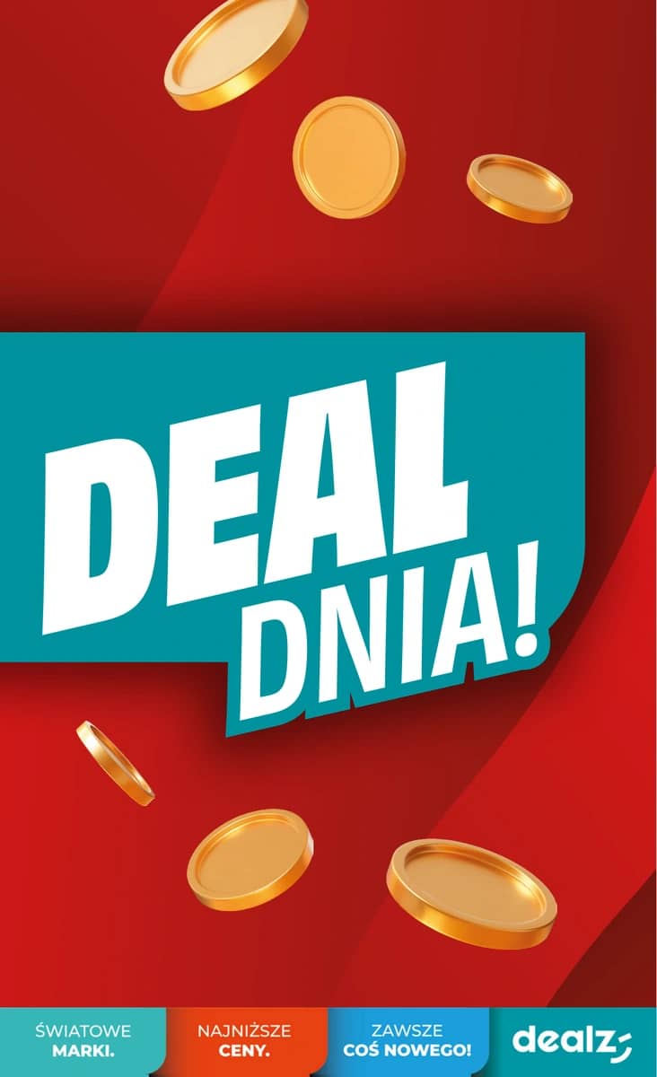 Dealz - Dealz "DEAL DNIA" akcijų leidinys 1 puslapis