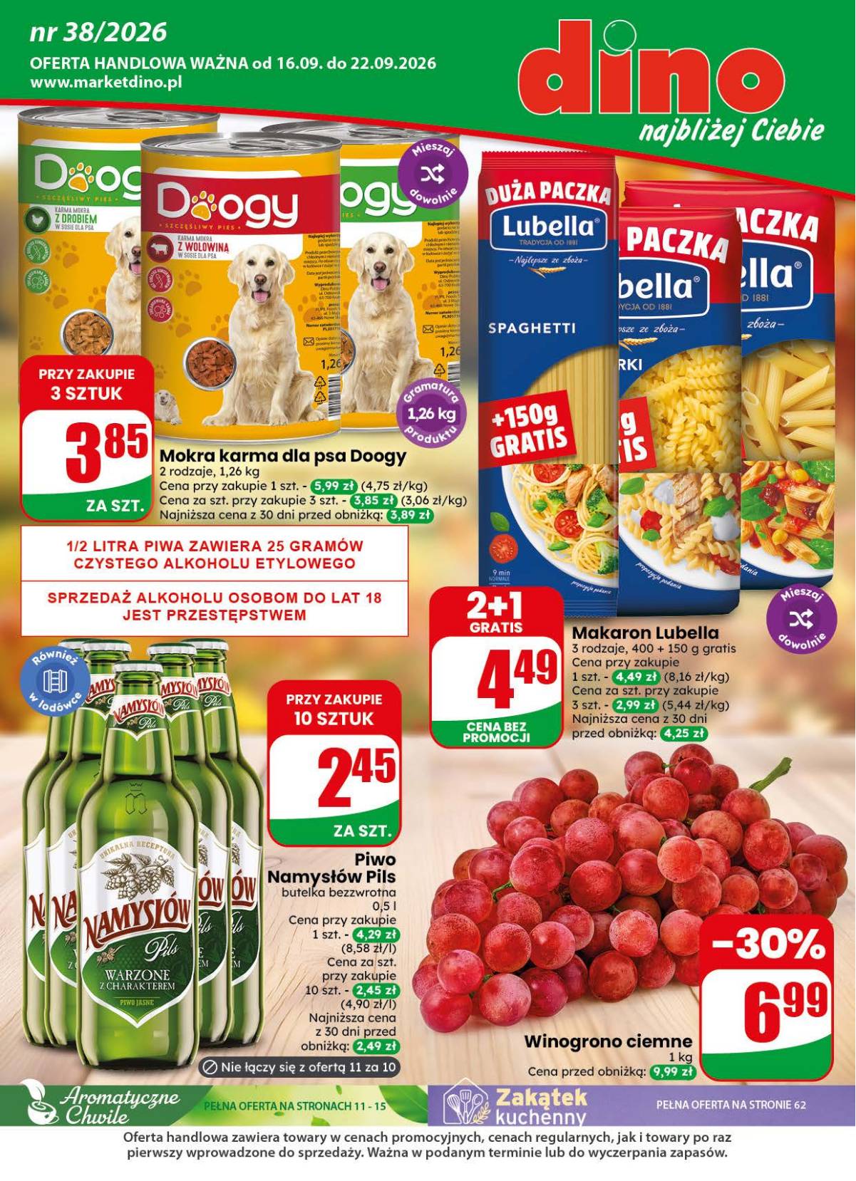 Dino - Dino akcijų leidinys 1 puslapis