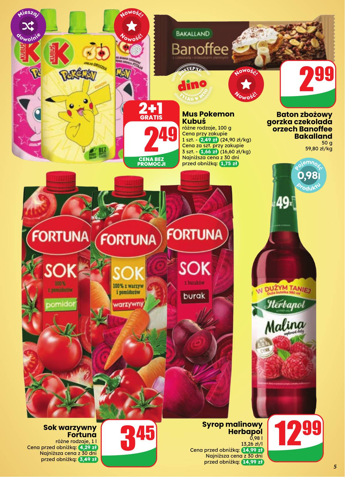 Dino - Dino akcijų leidinys 5 puslapis