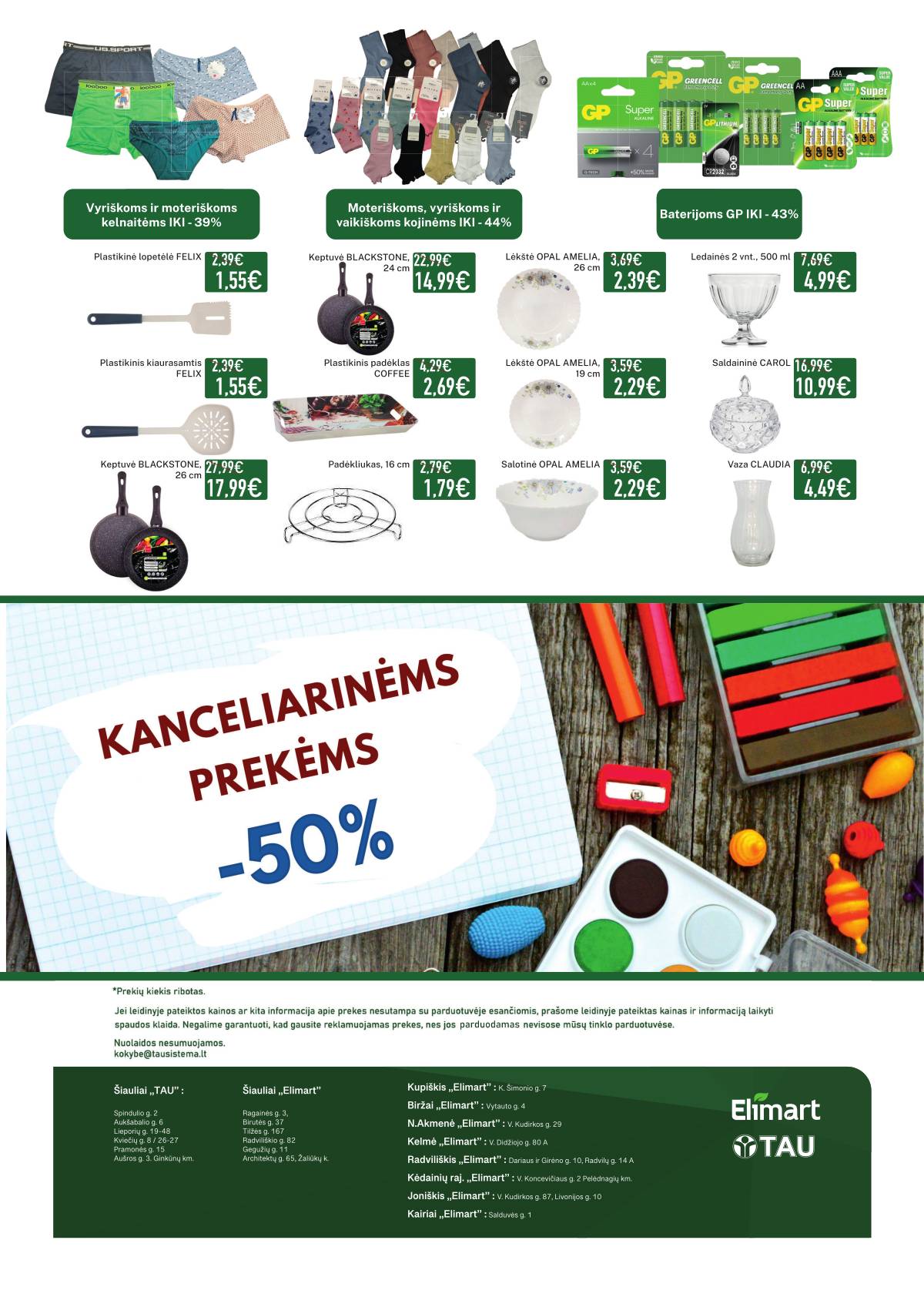 Elimart Tau - Elimart TAU akcijų leidinys | 2025-08-04 - 2025-08-31 16 puslapis